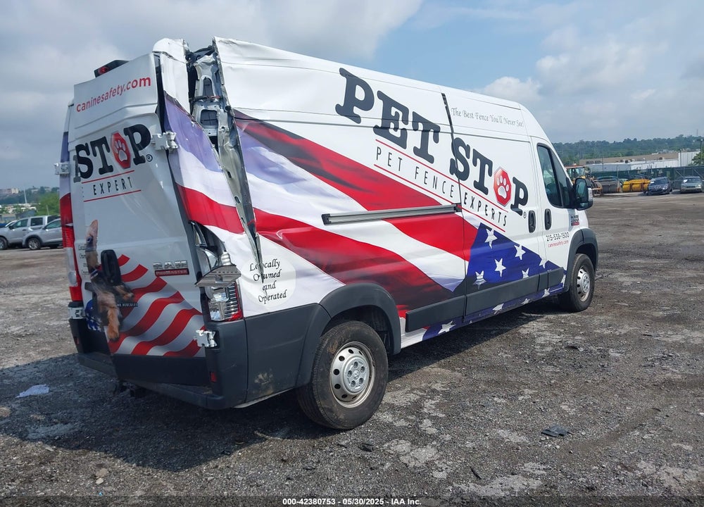 2019 RAM PROMASTER 2500 HIGH ROOF 159 WB VIN: 3C6TRVDG7KE561630