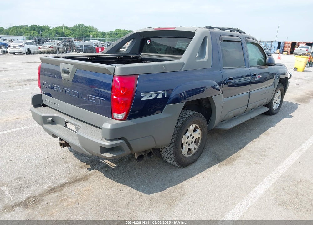 2002 CHEVROLET AVALANCHE K1500 VIN: 3GNEK13T82G193211
