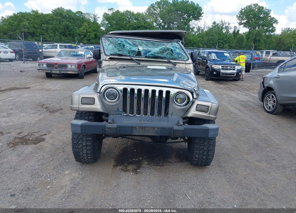 2004 JEEP WRANGLER SAHARA VIN: 1J4FA59S54P740417