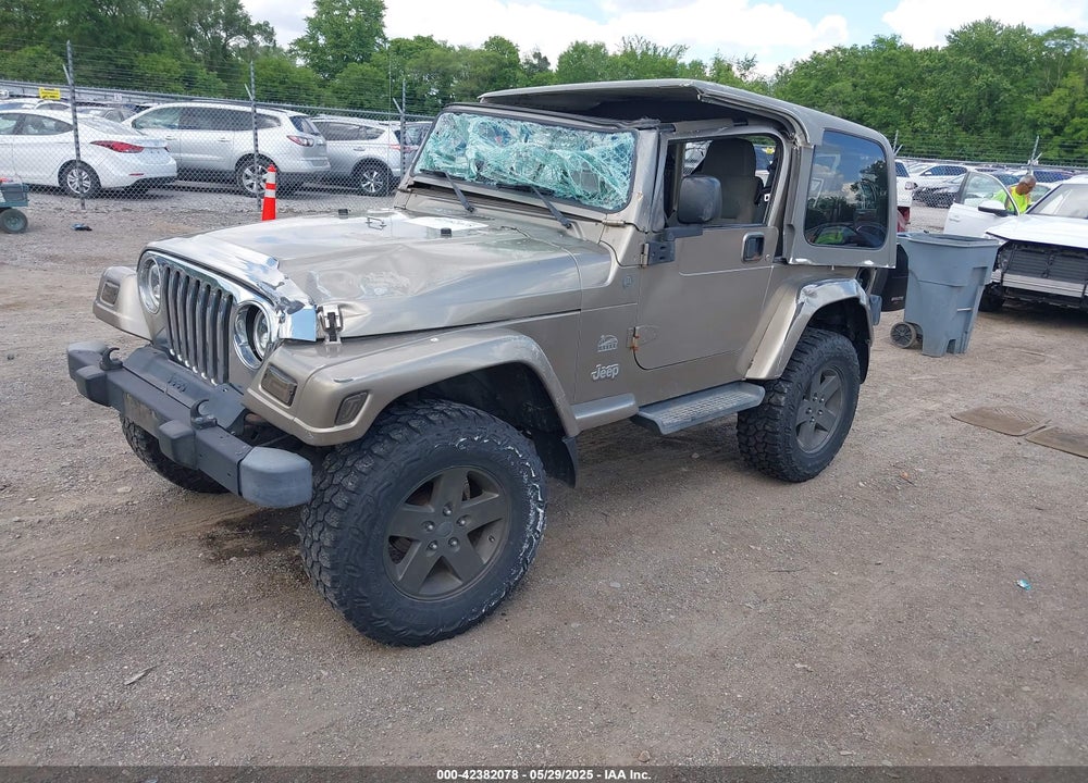 2004 JEEP WRANGLER SAHARA VIN: 1J4FA59S54P740417