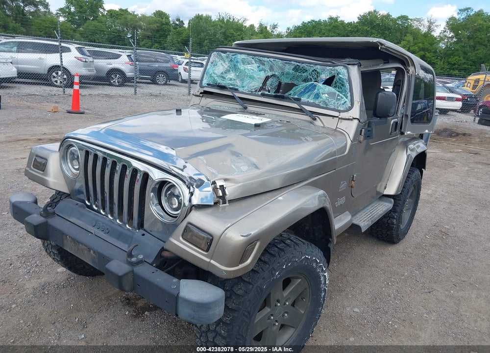 2004 JEEP WRANGLER SAHARA VIN: 1J4FA59S54P740417