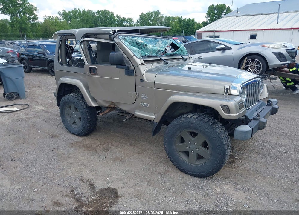 2004 JEEP WRANGLER SAHARA VIN: 1J4FA59S54P740417