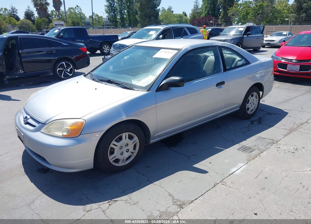 2001 HONDA CIVIC LX VIN: 1HGEM22551L019160