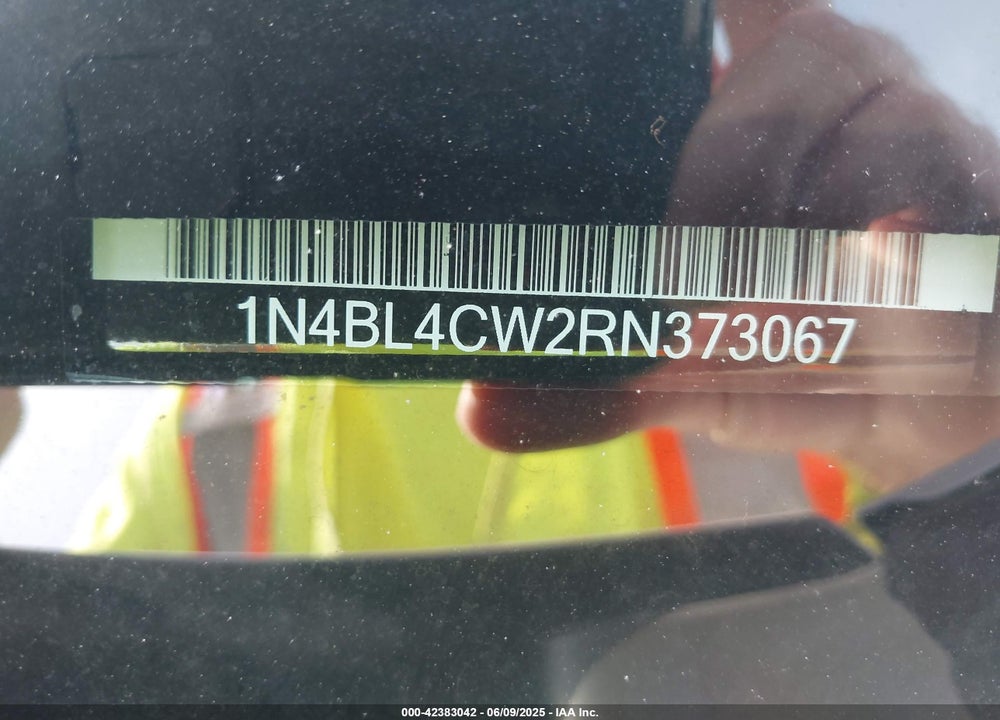 2024 NISSAN ALTIMA SR INTELLIGENT AWD VIN: 1N4BL4CW2RN373067