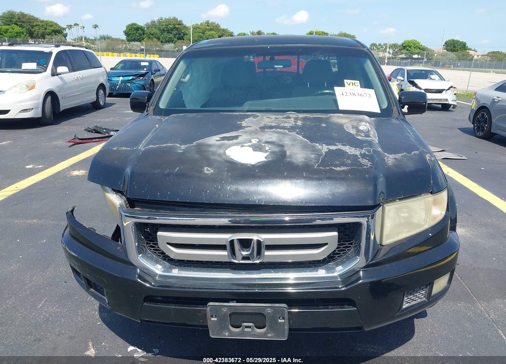 2011 HONDA RIDGELINE RTS VIN: 5FPYK1F43BB453571