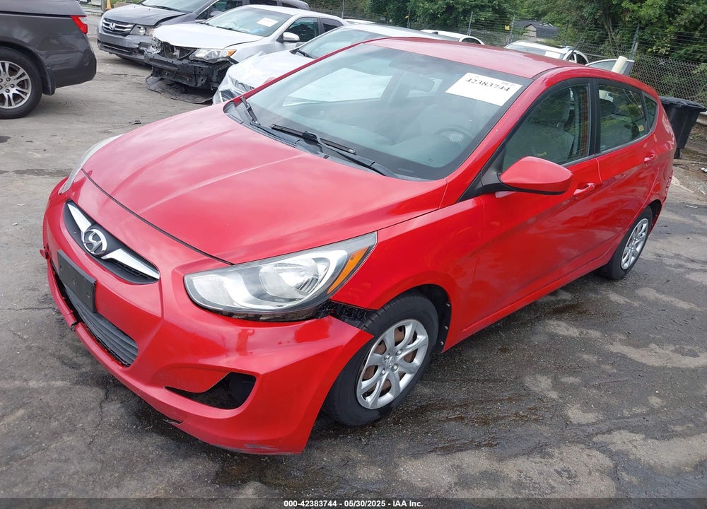2012 HYUNDAI ACCENT GS VIN: KMHCT5AE6CU012772