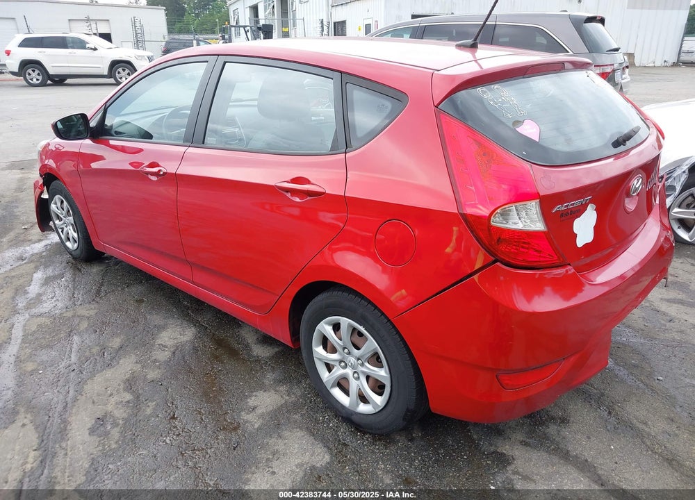 2012 HYUNDAI ACCENT GS VIN: KMHCT5AE6CU012772