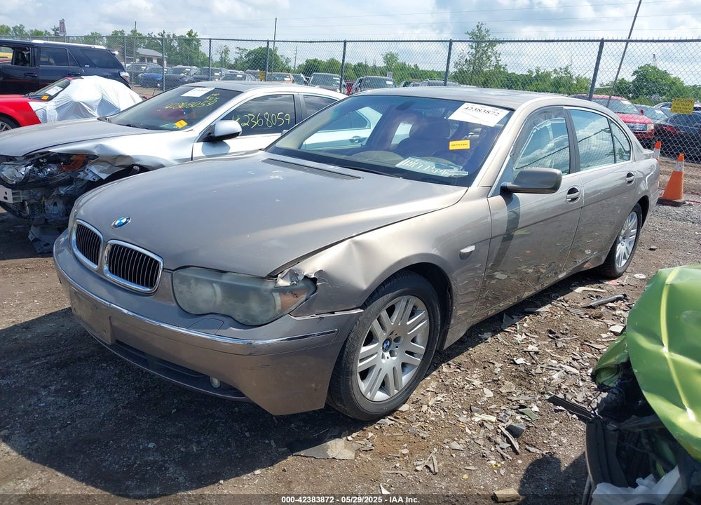 2002 BMW 745LI VIN: WBAGN63452DR05831