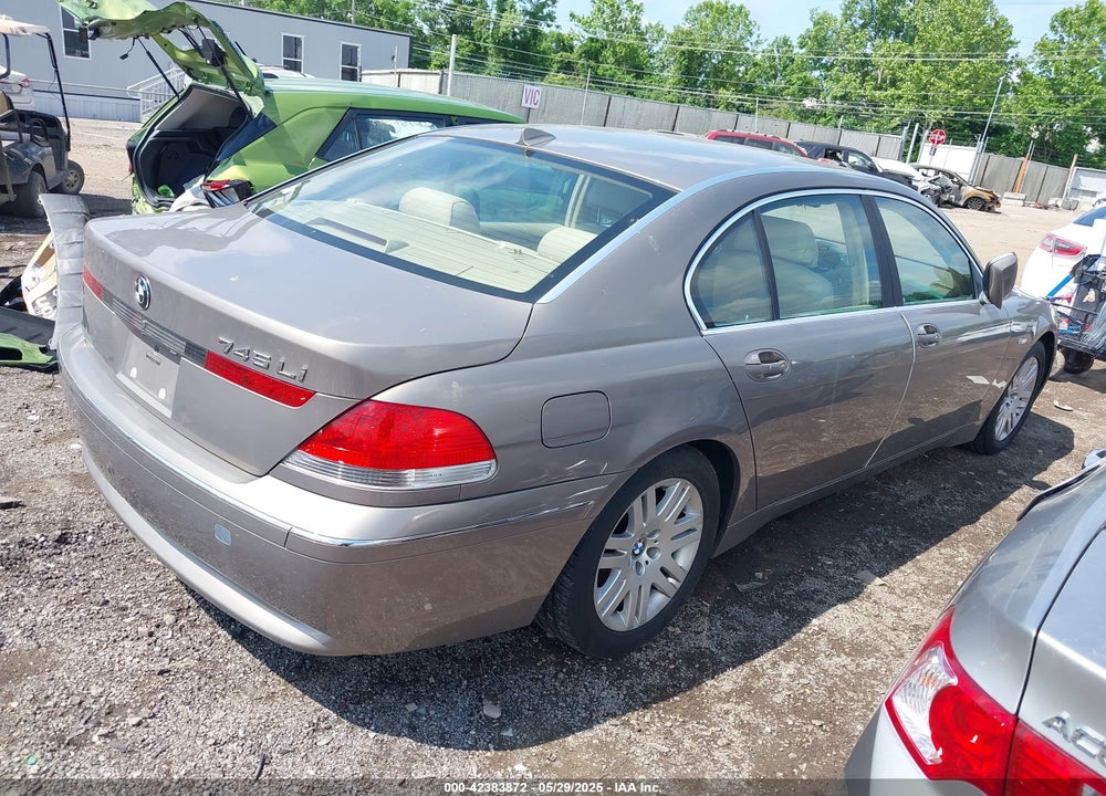 2002 BMW 745LI VIN: WBAGN63452DR05831