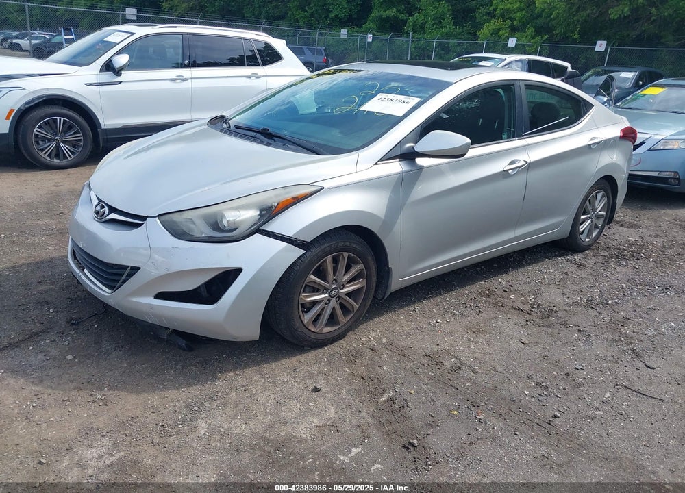 2015 HYUNDAI ELANTRA VIN: 5NPDH4AE8FH606914
