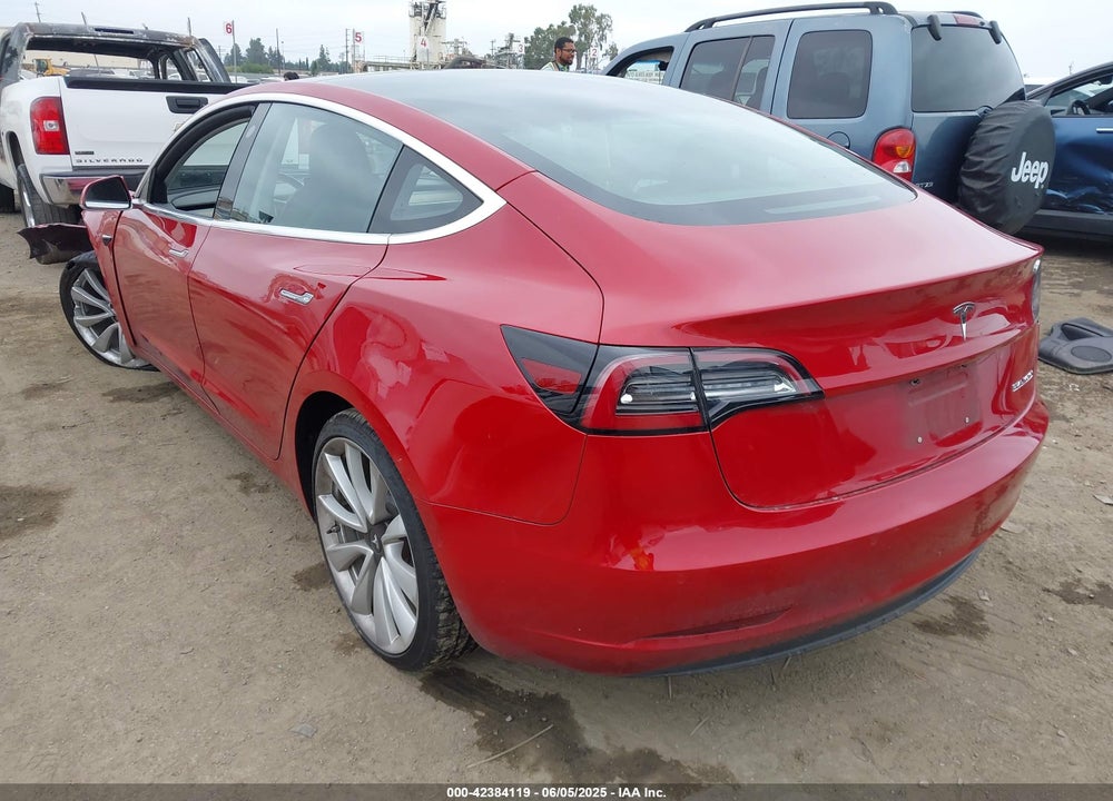 2018 TESLA MODEL 3 LONG RANGE/PERFORMANCE VIN: 5YJ3E1EBXJF072776