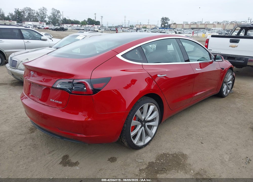 2018 TESLA MODEL 3 LONG RANGE/PERFORMANCE VIN: 5YJ3E1EBXJF072776
