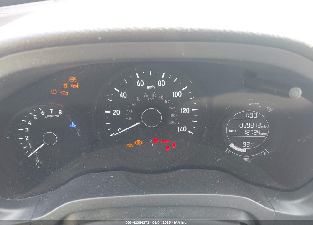 2018 HONDA HR-V VIN: 3CZRU5H36JM709225