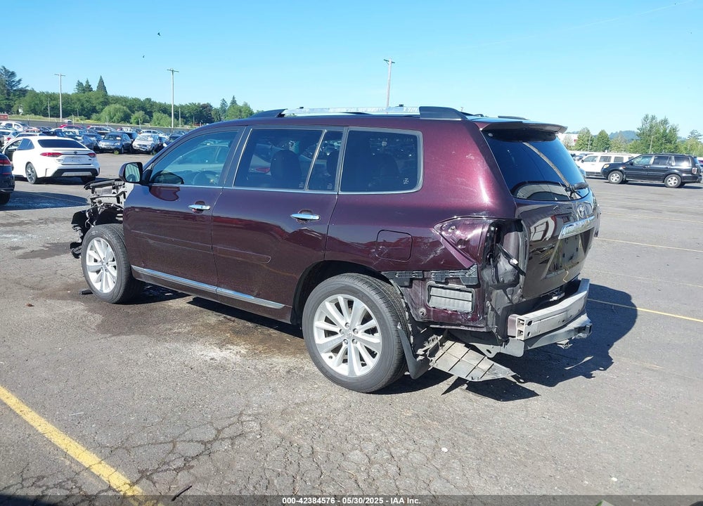 2013 TOYOTA HIGHLANDER HYBRID VIN: JTEDC3EH1D2011037