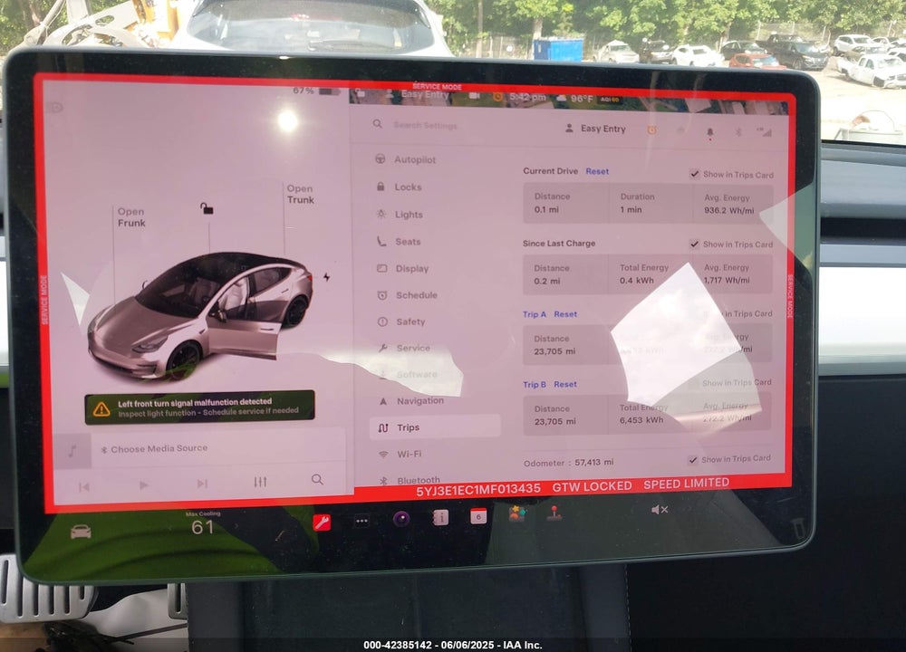 2021 TESLA MODEL 3 VIN: 5YJ3E1EC1MF013435