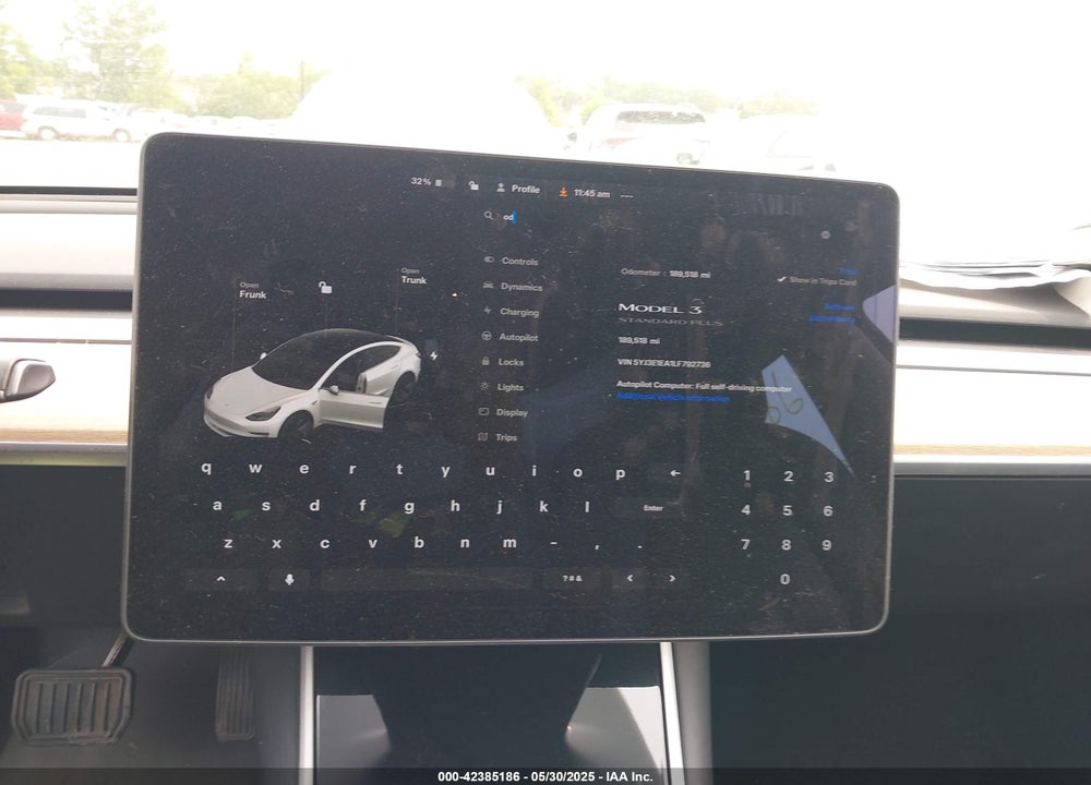 2020 TESLA MODEL 3 VIN: 5YJ3E1EA1LF792736