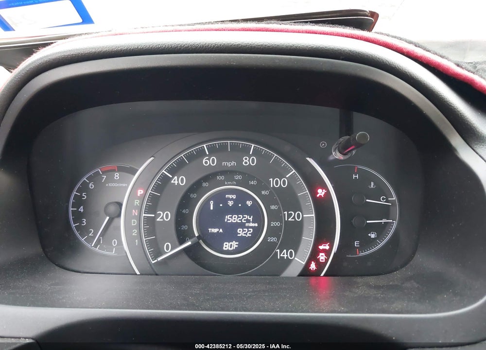 2012 HONDA CR-V EX-L VIN: 2HKRM3H72CH507634