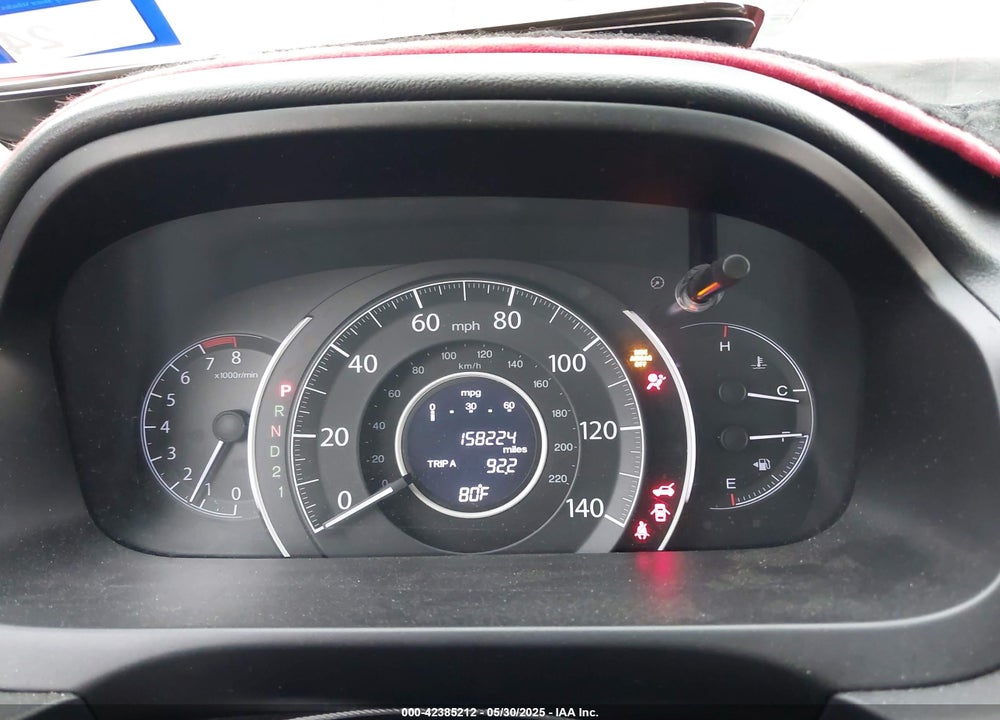 2012 HONDA CR-V EX-L VIN: 2HKRM3H72CH507634
