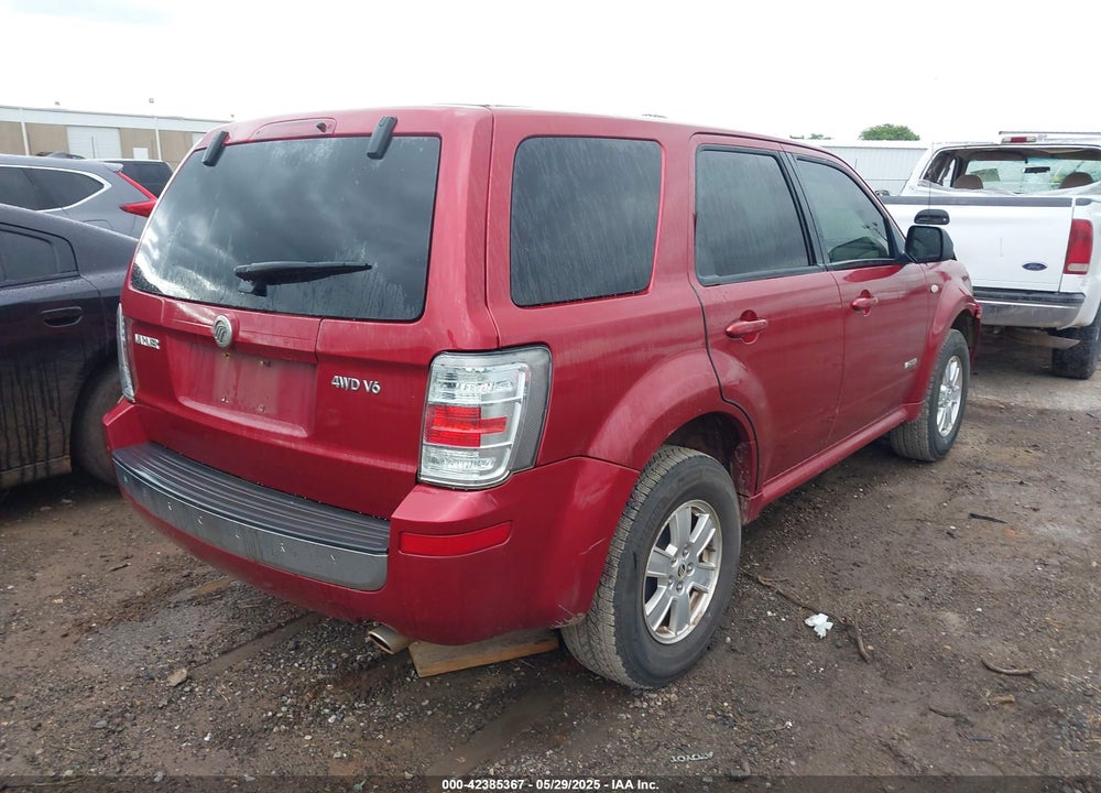 2008 MERCURY MARINER V6 VIN: 4M2CU91168KJ50296