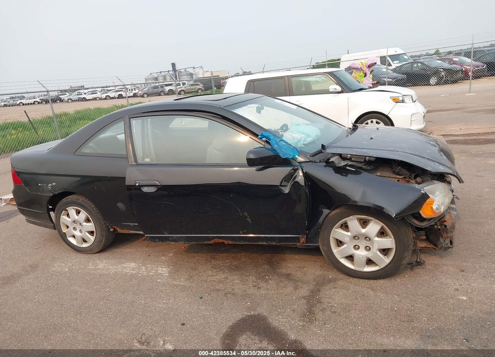 2002 HONDA CIVIC EX VIN: 1HGEM22902L043130