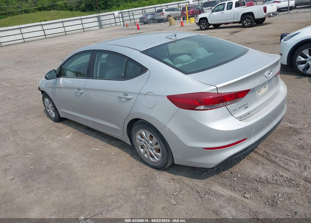 2017 HYUNDAI ELANTRA VIN: KMHD74LF4HU136376
