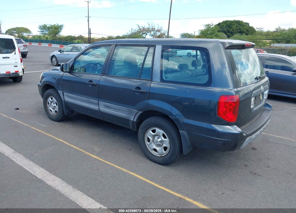 2004 HONDA PILOT LX VIN: 2HKYF18114H591405