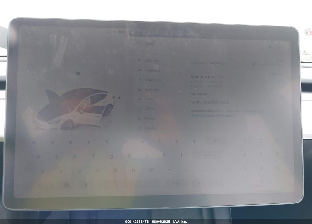 2022 TESLA MODEL 3 VIN: 5YJ3E1EB7NF355688