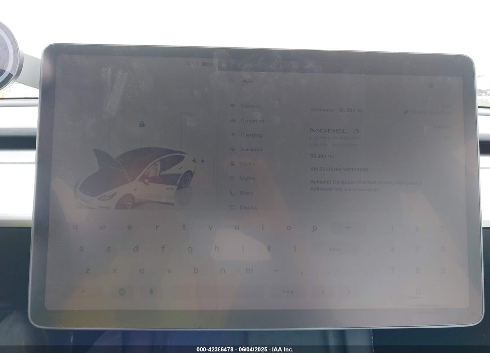 2022 TESLA MODEL 3 VIN: 5YJ3E1EB7NF355688