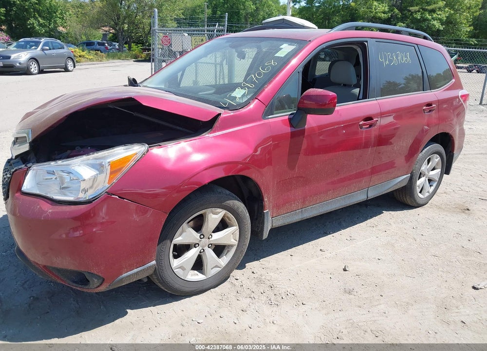 2016 SUBARU FORESTER VIN: JF2SJAFC7GH508864