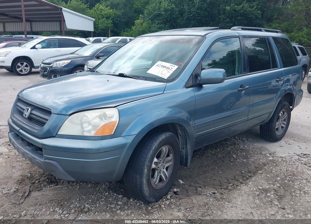 2005 HONDA PILOT EX-L VIN: 5FNYF18545B035625