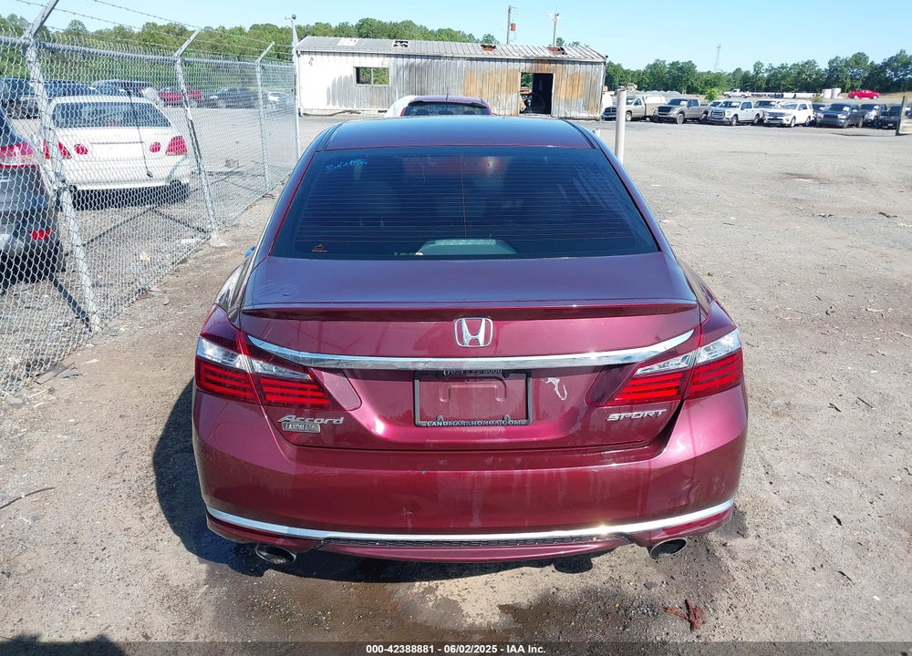 2016 HONDA ACCORD SPORT VIN: 1HGCR2F58GA110754