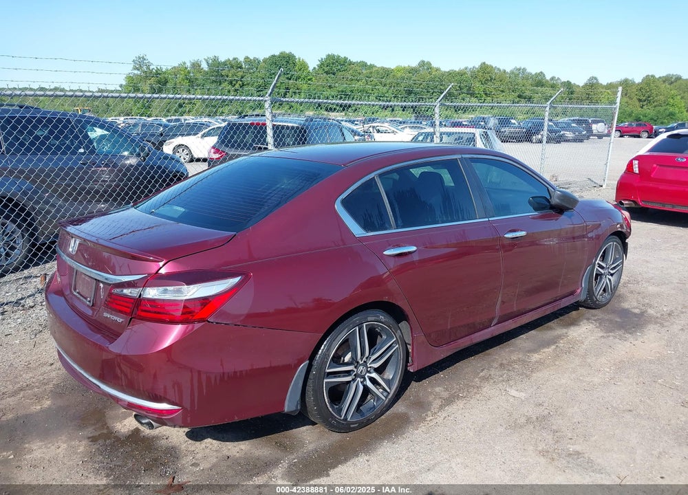 2016 HONDA ACCORD SPORT VIN: 1HGCR2F58GA110754