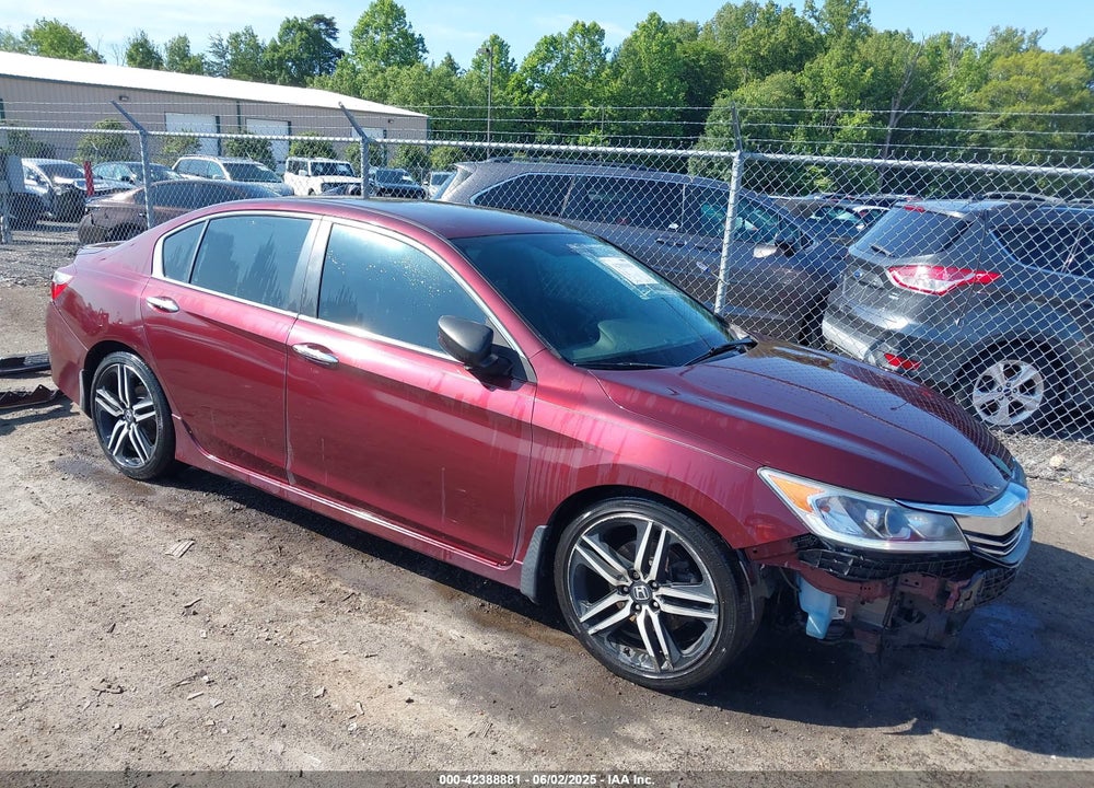 2016 HONDA ACCORD SPORT VIN: 1HGCR2F58GA110754
