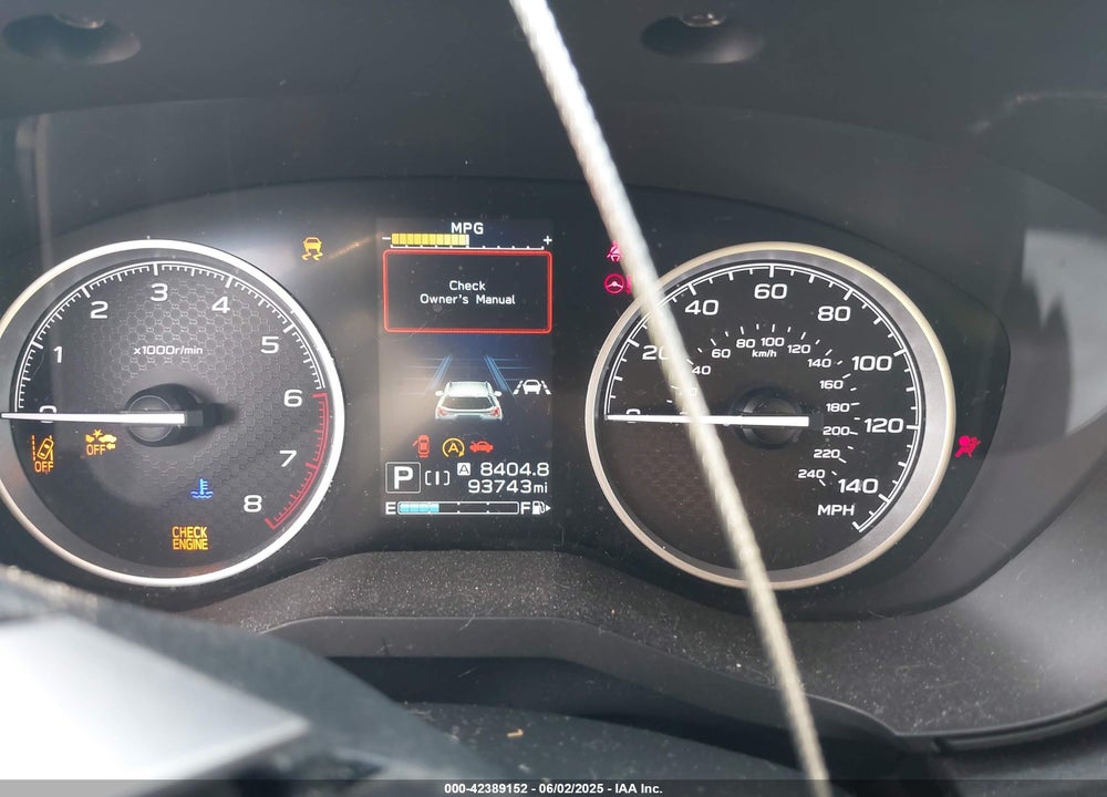2019 SUBARU FORESTER VIN: JF2SKAGCXKH497380