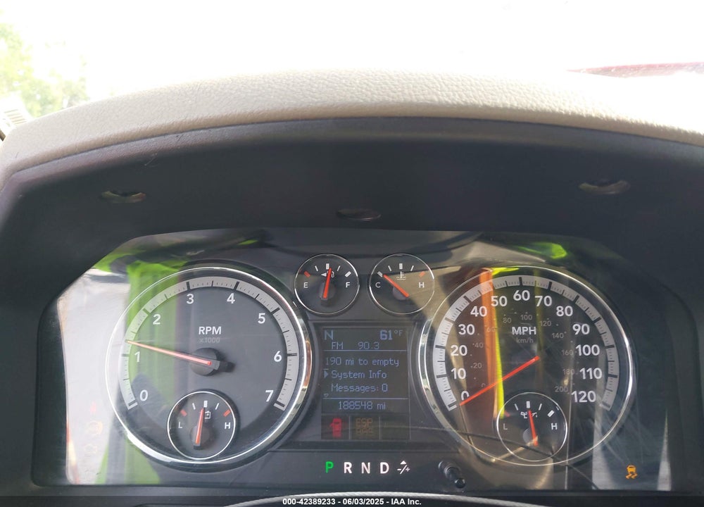 2009 DODGE RAM 1500 SLT/SPORT/TRX VIN: 1D3HV13T19J522781