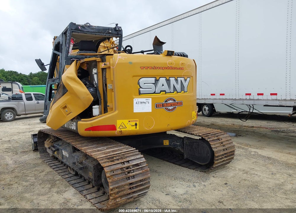 2021 SANY SY155U COMPACT EXCAVATOR VIN: SY015GCB32818