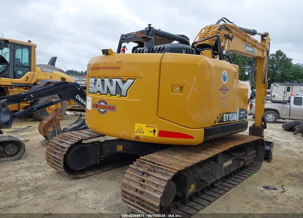 2021 SANY SY155U COMPACT EXCAVATOR VIN: SY015GCB32818