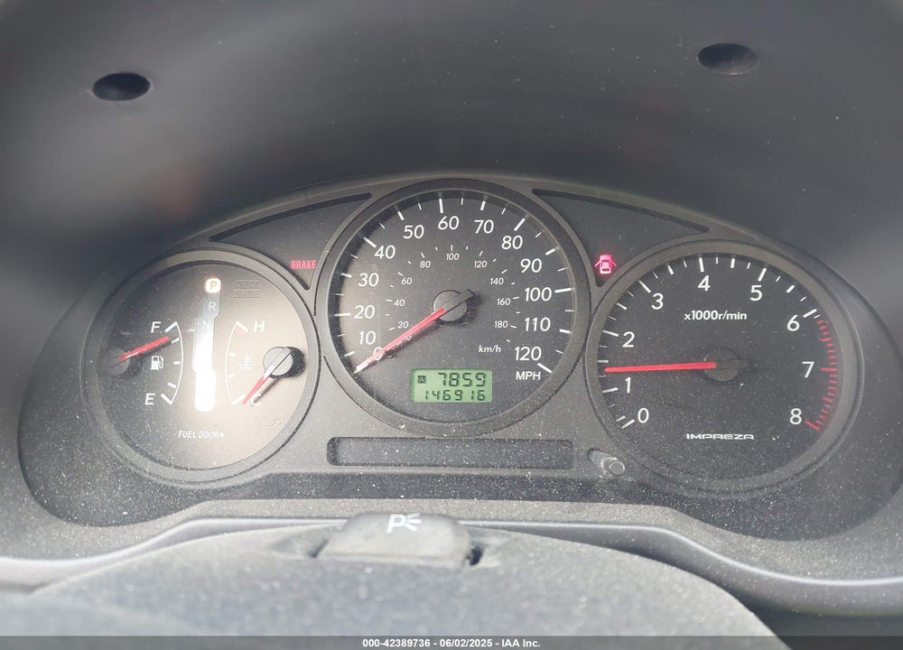 2004 SUBARU IMPREZA 2.5TS VIN: JF1GG655X4H820780