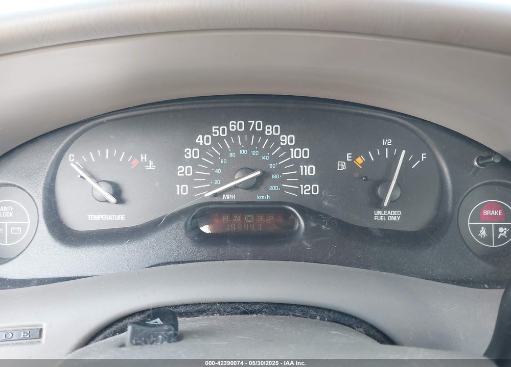 1998 BUICK CENTURY CUSTOM CMI VIN: 2G4WS52M7W1424270