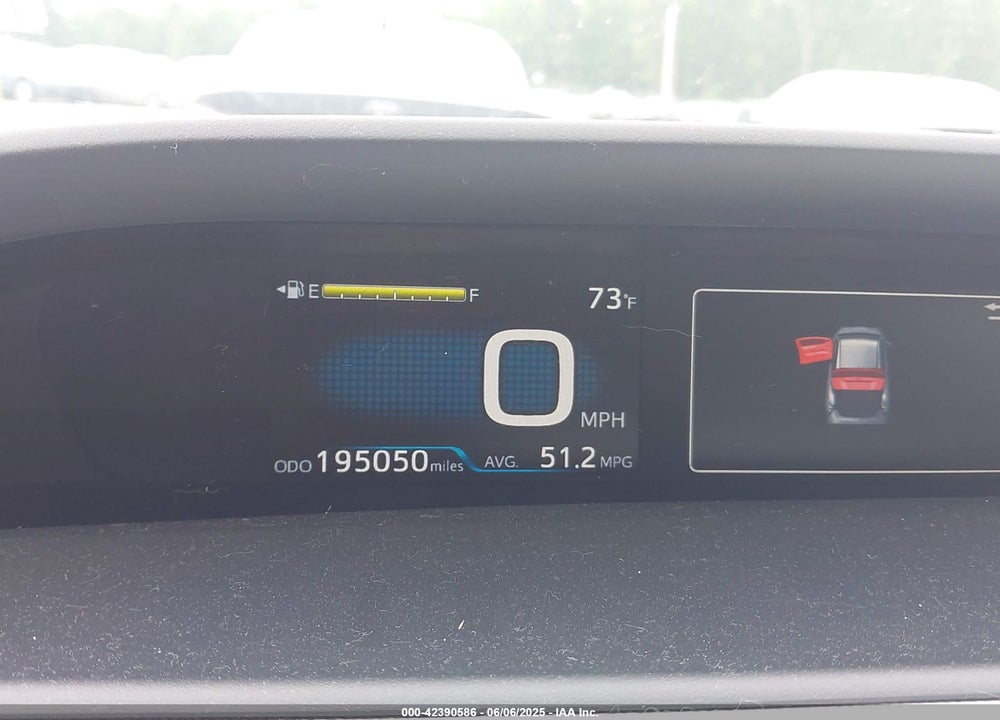 2016 TOYOTA PRIUS THREE VIN: JTDKARFU7G3018542