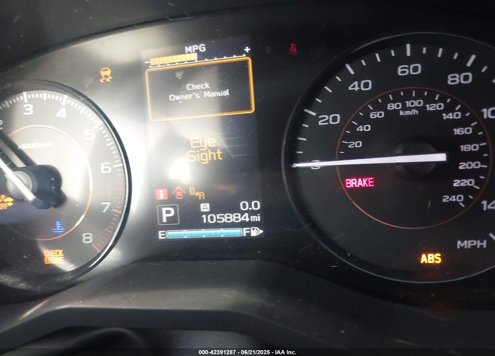 2019 SUBARU CROSSTREK VIN: JF2GTAEC0KH208948