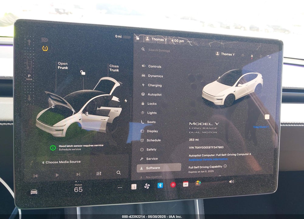 2026 TESLA MODEL Y VIN: 7SAYGDEE8TF347983