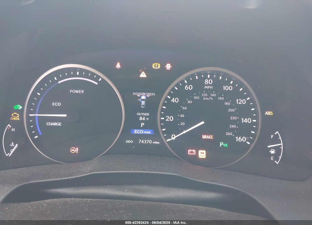 2014 LEXUS ES 300H VIN: JTHBW1GG9E2043696