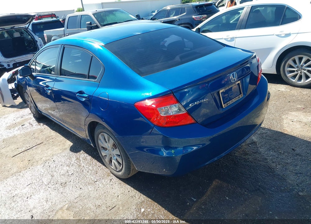 2012 HONDA CIVIC VIN: 2HGFB2F5XCH544381
