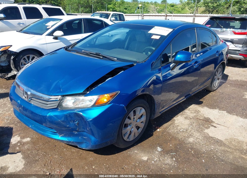 2012 HONDA CIVIC VIN: 2HGFB2F5XCH544381