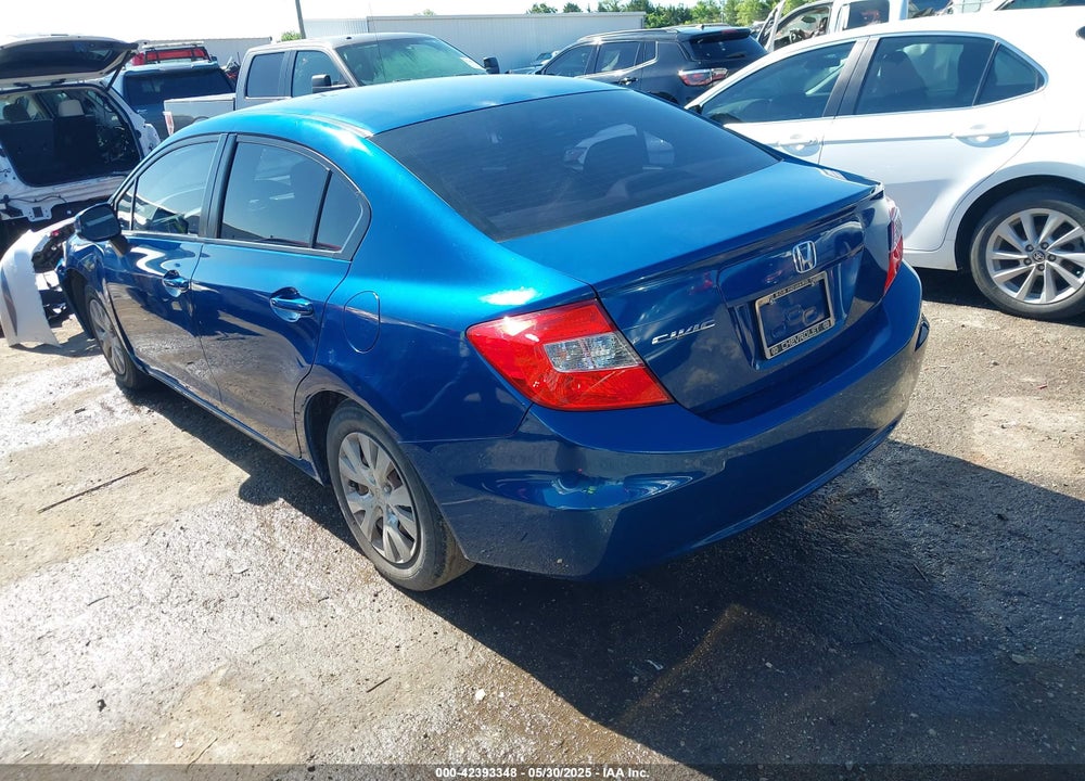 2012 HONDA CIVIC VIN: 2HGFB2F5XCH544381