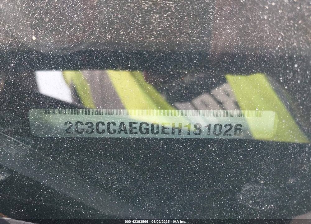 2014 CHRYSLER 300 VIN: 2C3CCAEG0EH181026