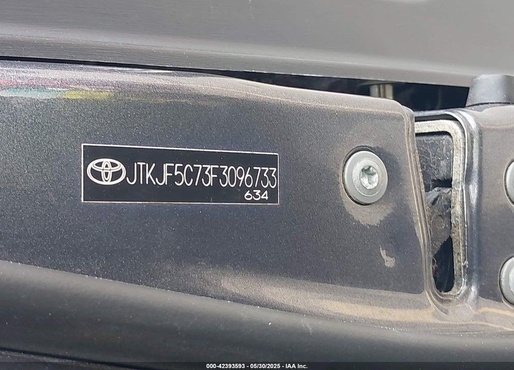 2015 SCION TC VIN: JTKJF5C73F3096733