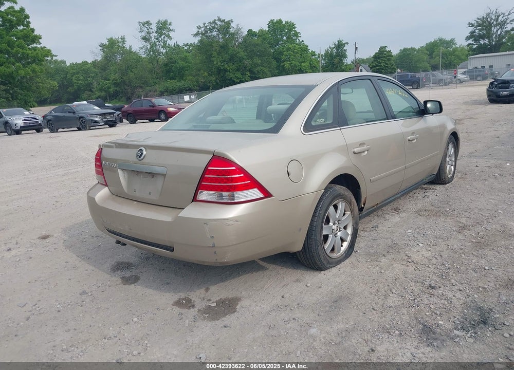 2005 MERCURY MONTEGO LUXURY VIN: 1MEFM40125G612342
