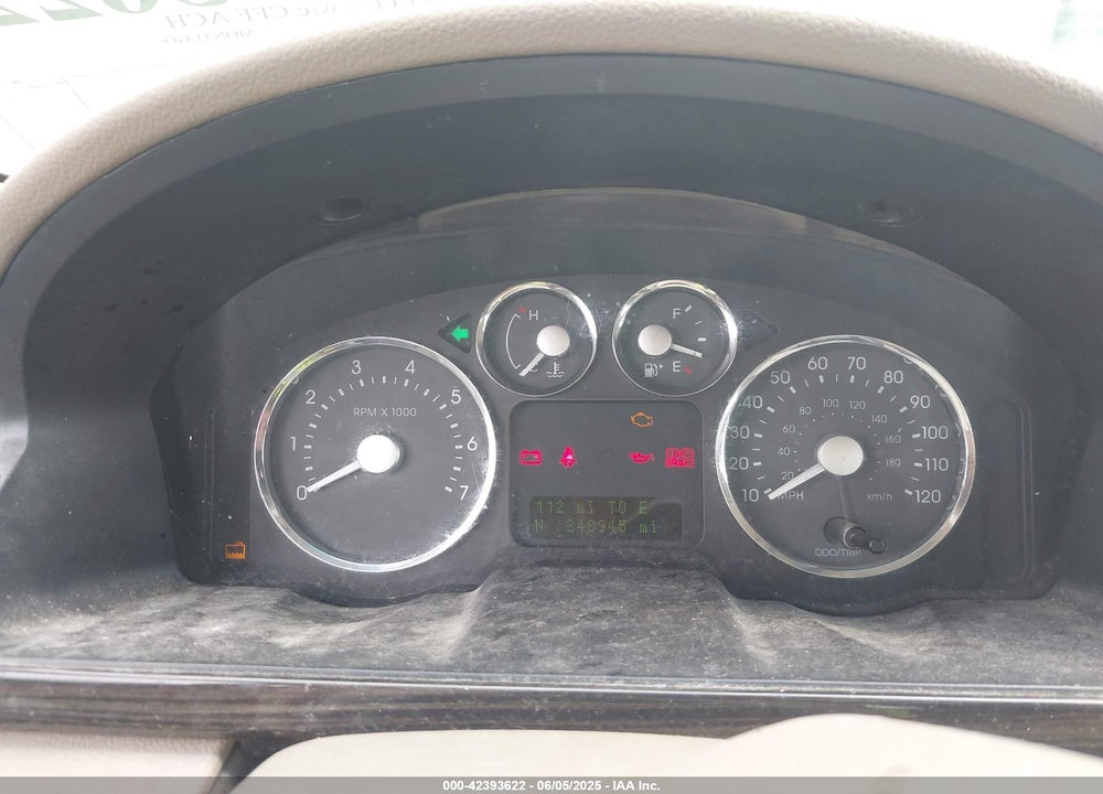 2005 MERCURY MONTEGO LUXURY VIN: 1MEFM40125G612342
